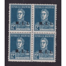 ARGENTINA SERVICIO OFICIAL GJ 414cu CUADRO DE ESTAMPILLAS NUEVAS MINT U$  3,60